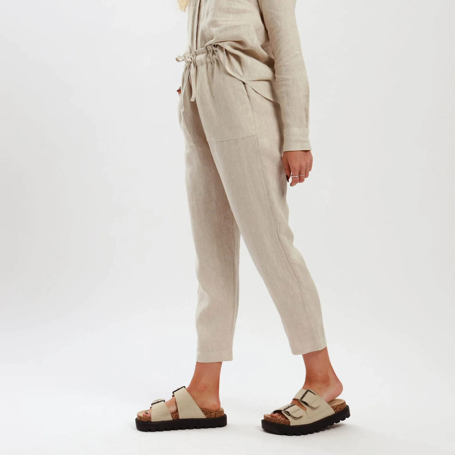 Ladies Linen - Pants | Natural