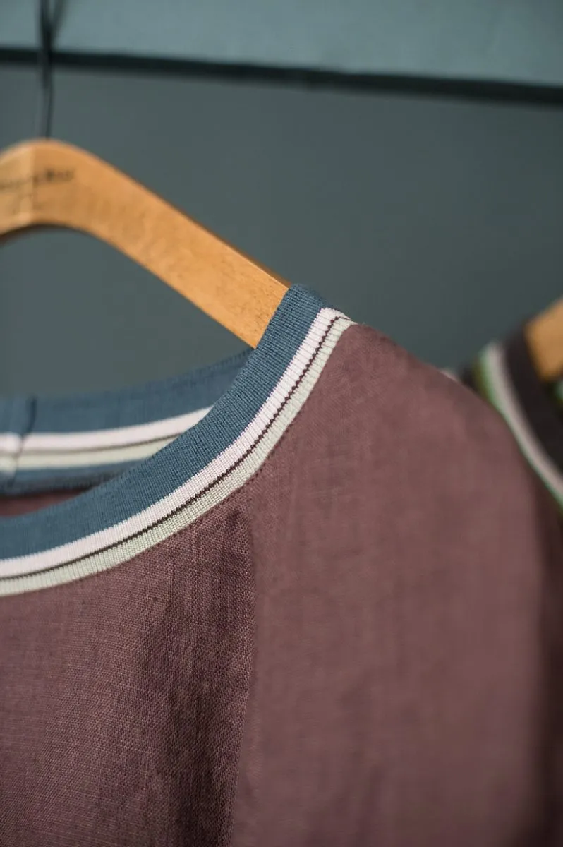 Laundered Linen / Oxblood