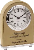 Leatherette Arch Desk Clock