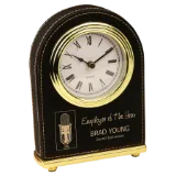 Leatherette Arch Desk Clock