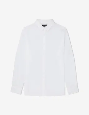 Linen Long Sleeve Shirt - White