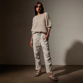 Linen Soft Drape Pant - Salt Pigment