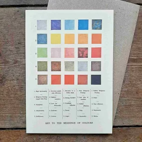 Meanings of Colours - Greeting Card