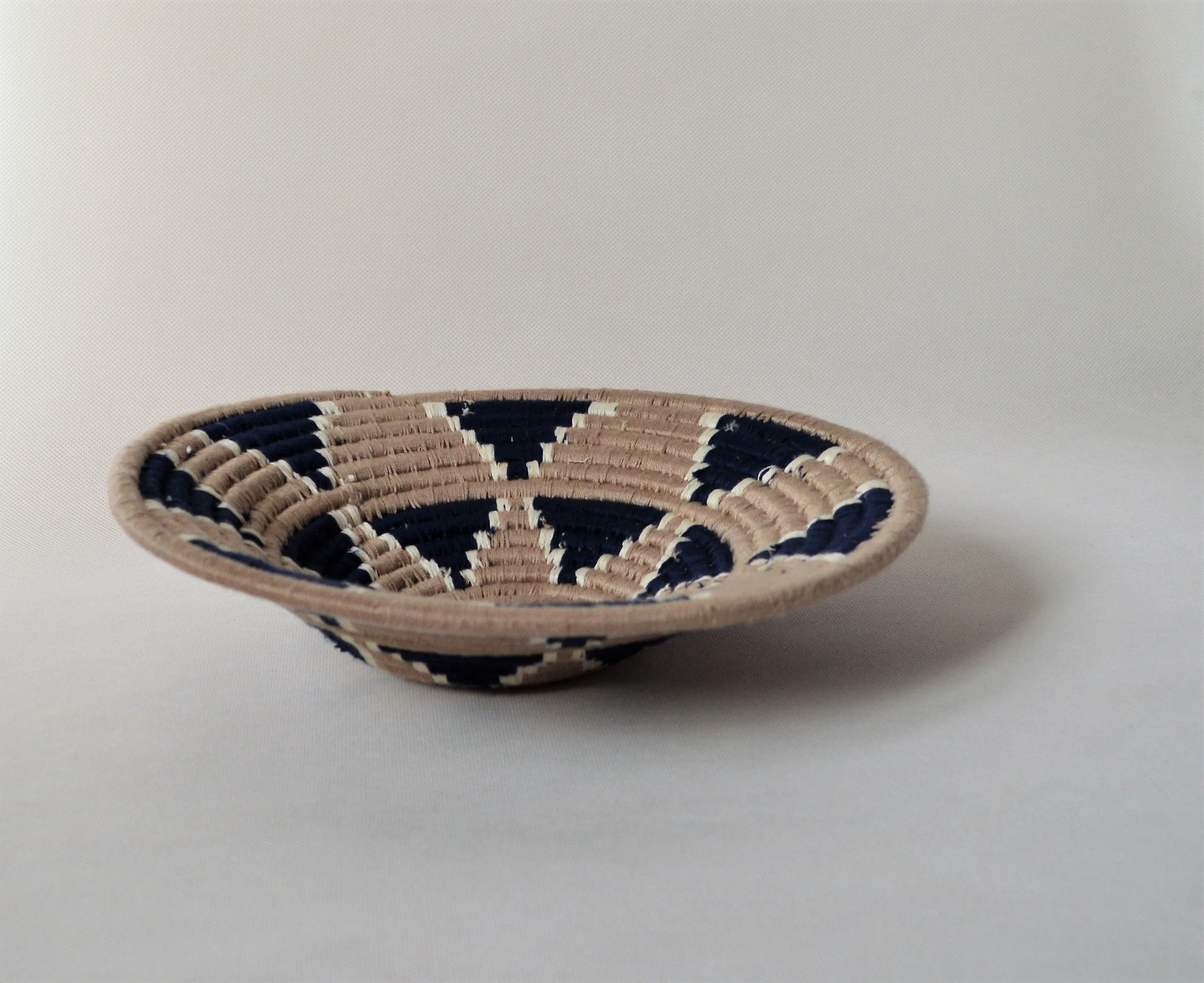 Nubian wool platter for fruits and wall decor, African wool basket