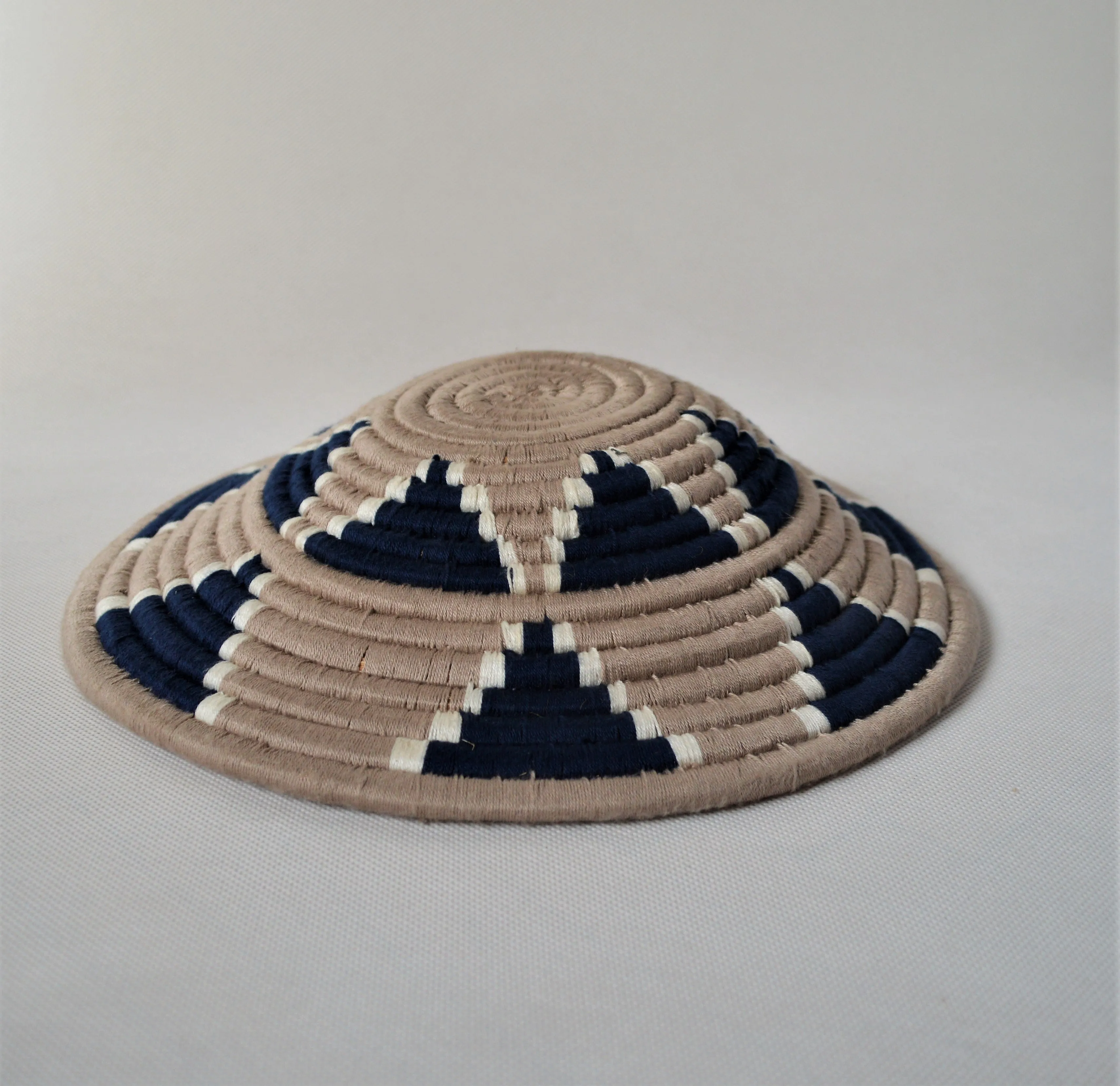 Nubian wool platter for fruits and wall decor, African wool basket