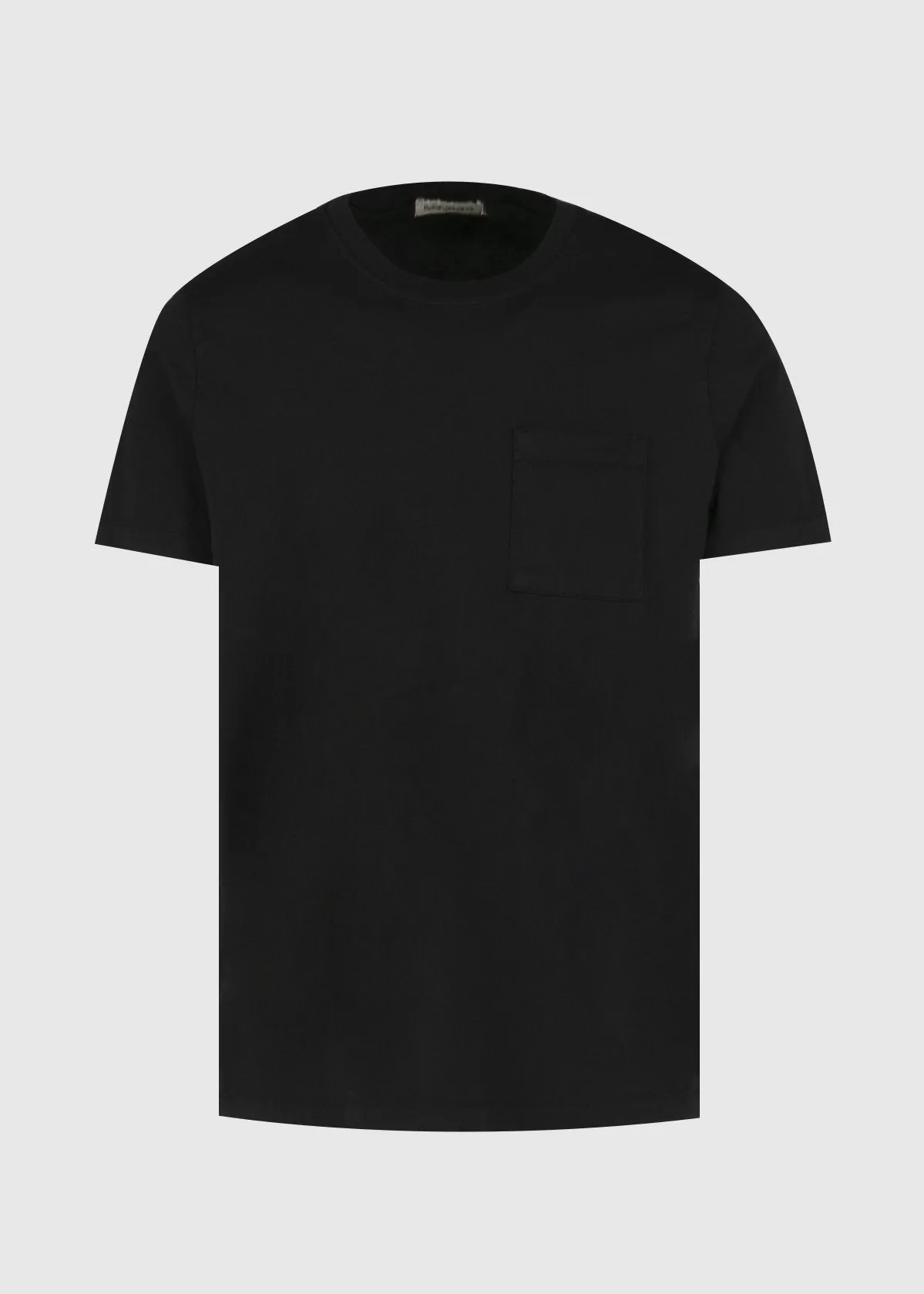 NUDIE: ROY ONE POCKET TEE [BLACK]