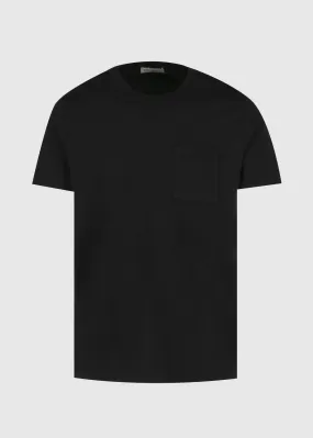 NUDIE: ROY ONE POCKET TEE [BLACK]