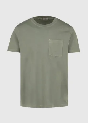 NUDIE: ROY ONE POCKET TEE [GREEN]
