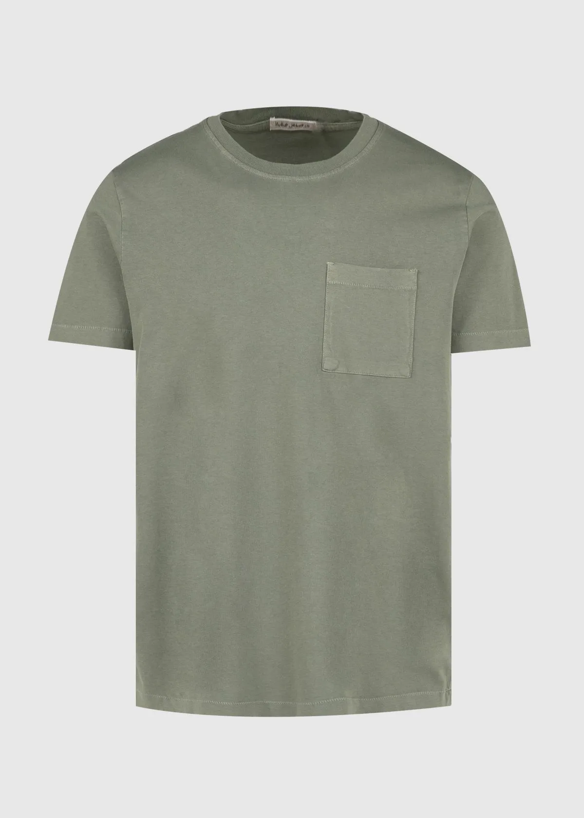 NUDIE: ROY ONE POCKET TEE [GREEN]