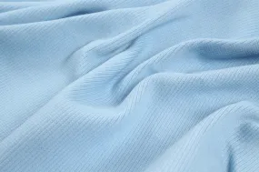 Organic Cotton Stretch Rib 2x2 - Placid Blue