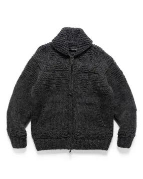 Pacific Handknit Cardigan - Wool Charcoal