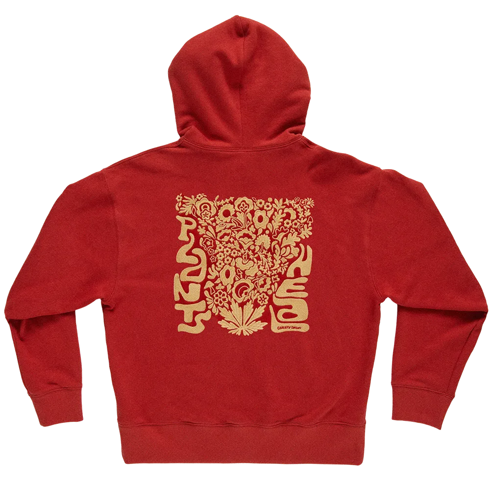 Plants Heal Hoodie | Red