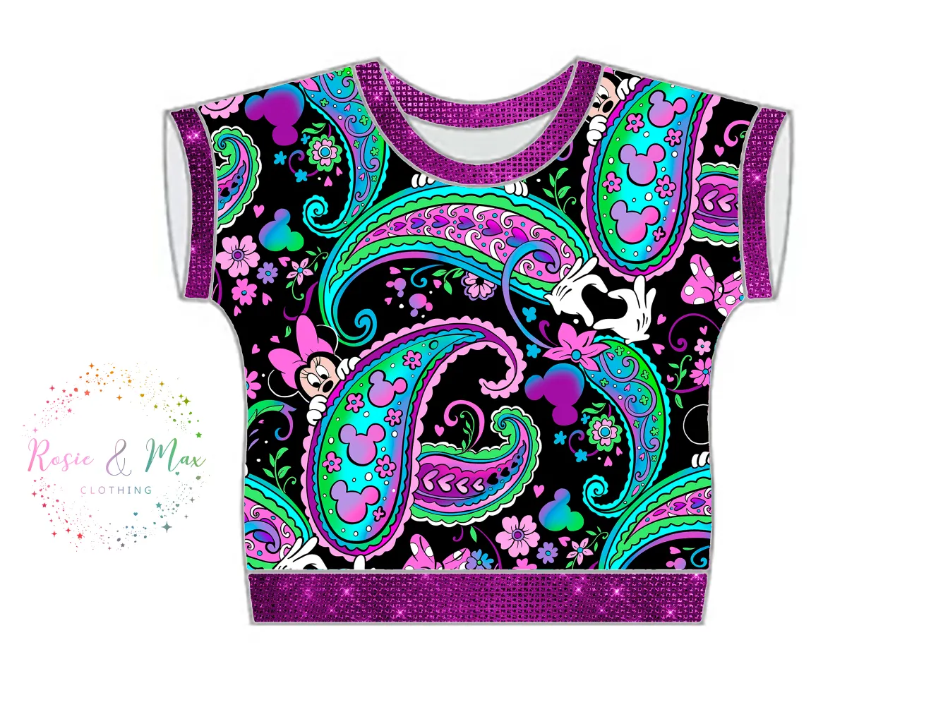 PREORDER - Seasonal Prints - Paisley's - Black - WOMEN'S Dolman Top