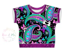 PREORDER - Seasonal Prints - Paisley's - Black - WOMEN'S Dolman Top