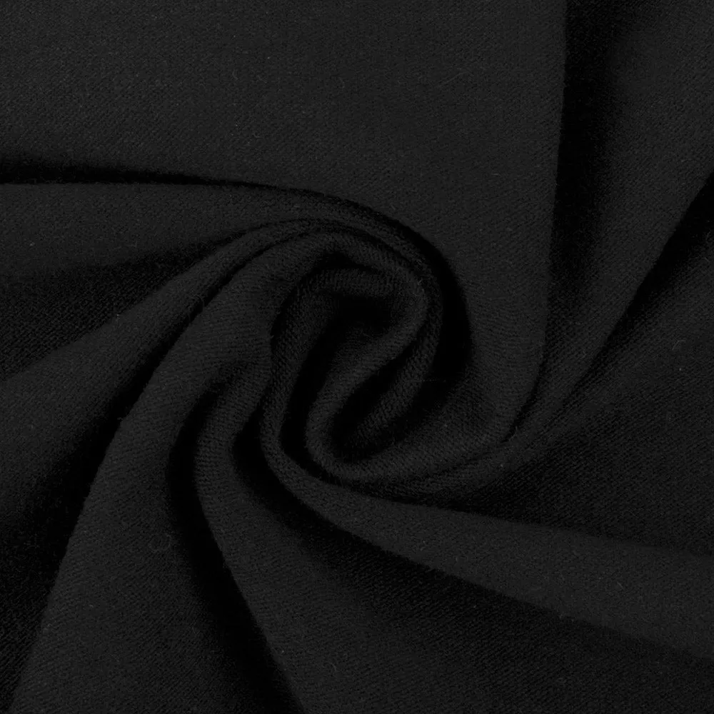 RECYCLED Cotton Lycra Knit - Black
