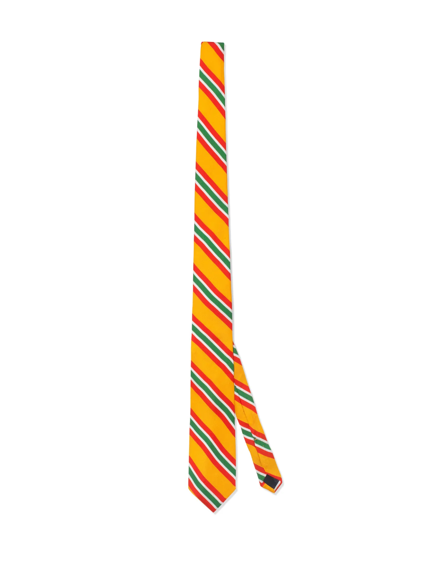 Red Green Retro Printed Silk Tie