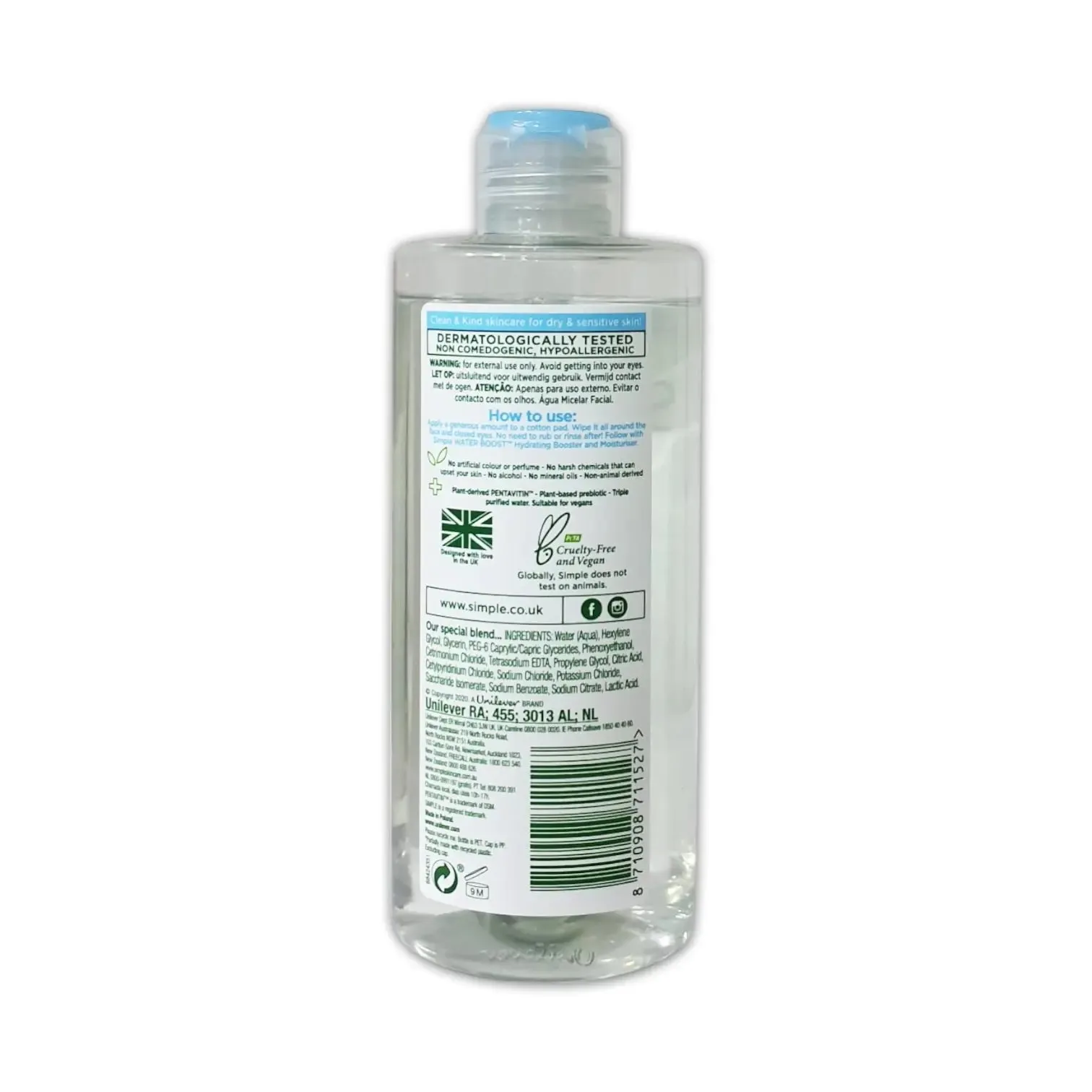 Simple Micellar Cleansing Water 200ml