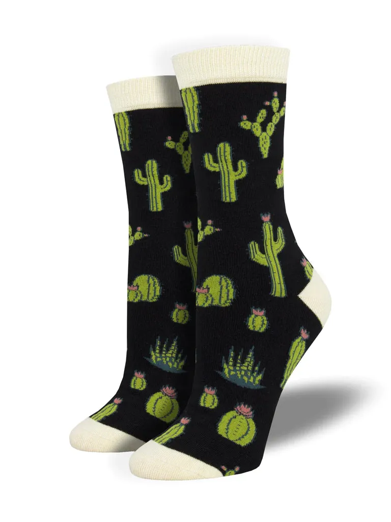 SOCK SMITH WOMEN'S BAMBOO "KING CACTUS" SOCKS