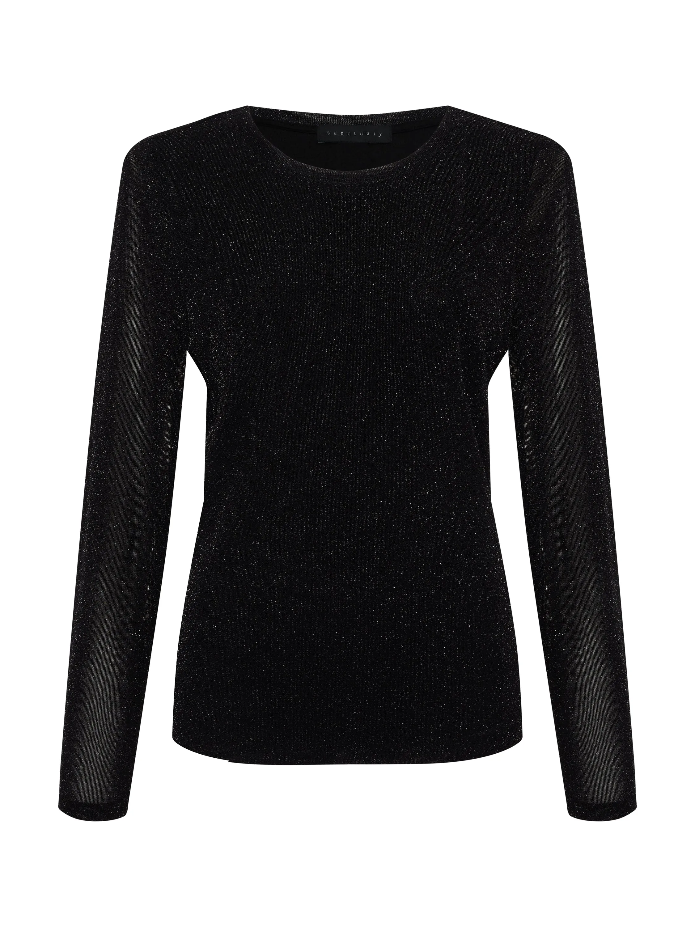 Sparkle Mesh Perfect Tee Black Inclusive Collection