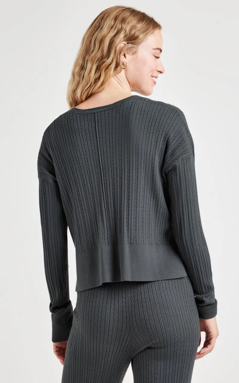 Splendid- Veronica Cable Sweater
