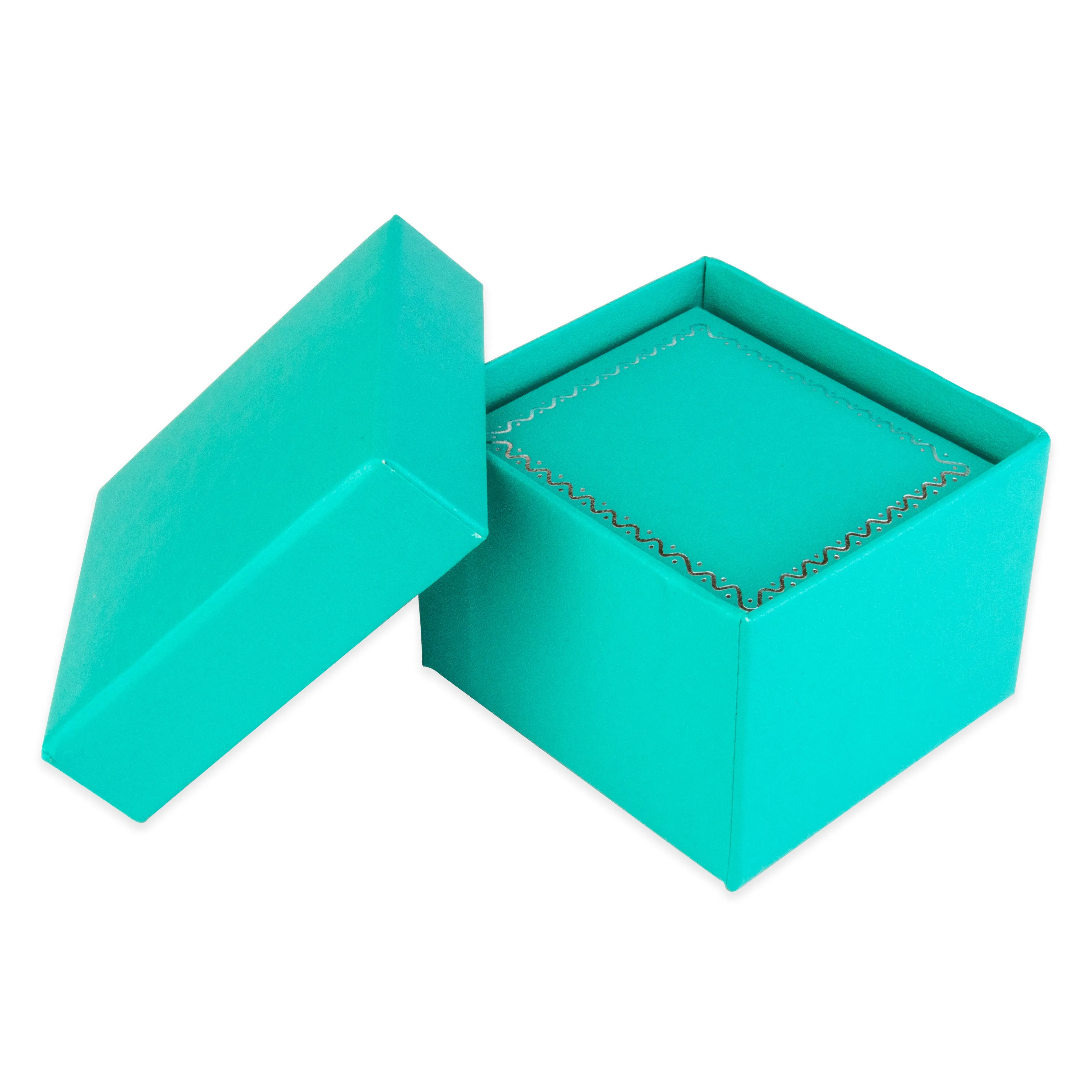 Teal Blue Earring Box