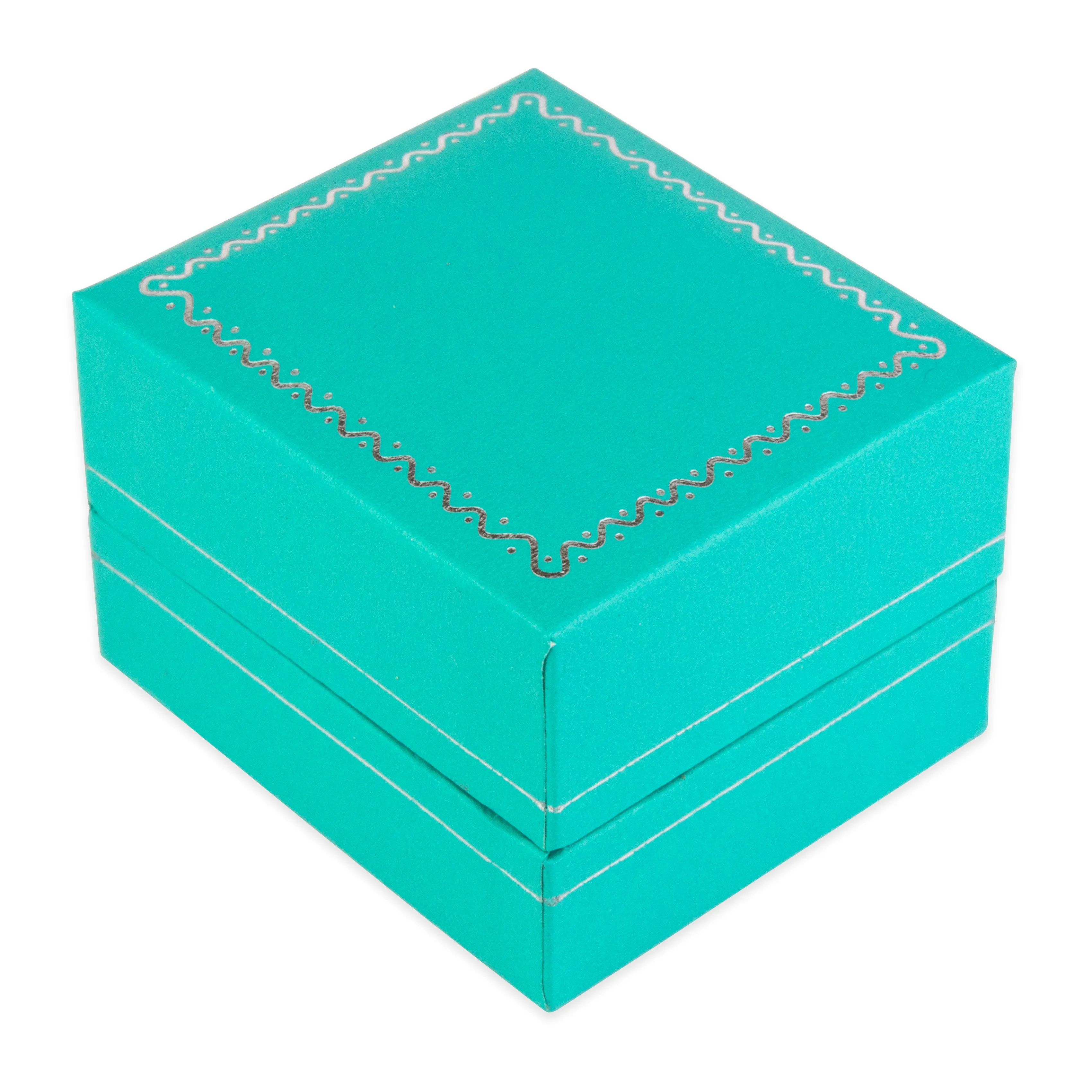 Teal Blue Earring Box