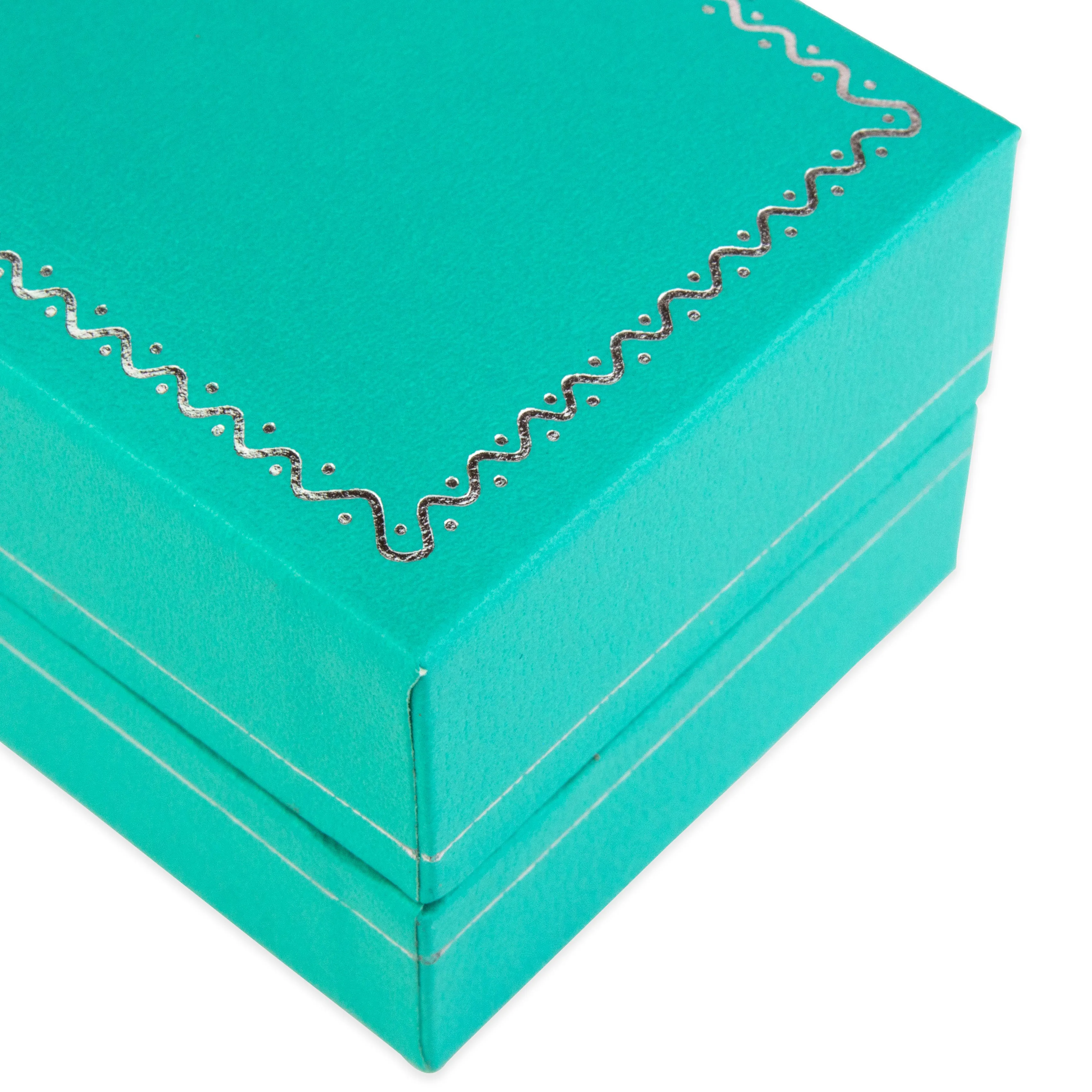 Teal Blue Earring Box