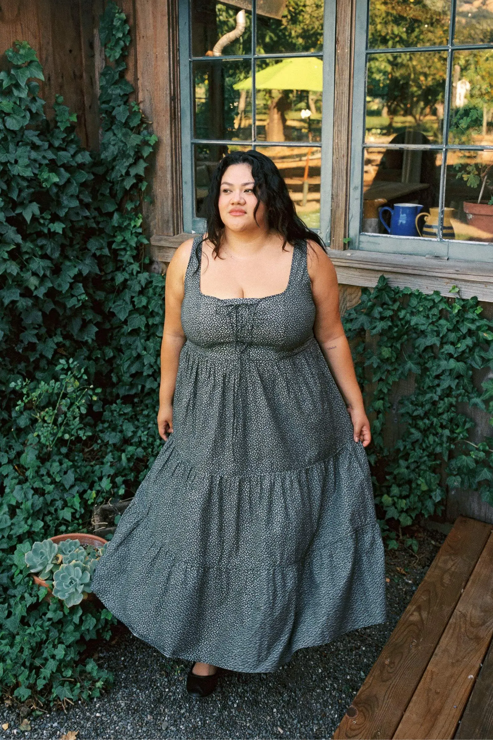 The Adele Dress Extended | Midnight Floral