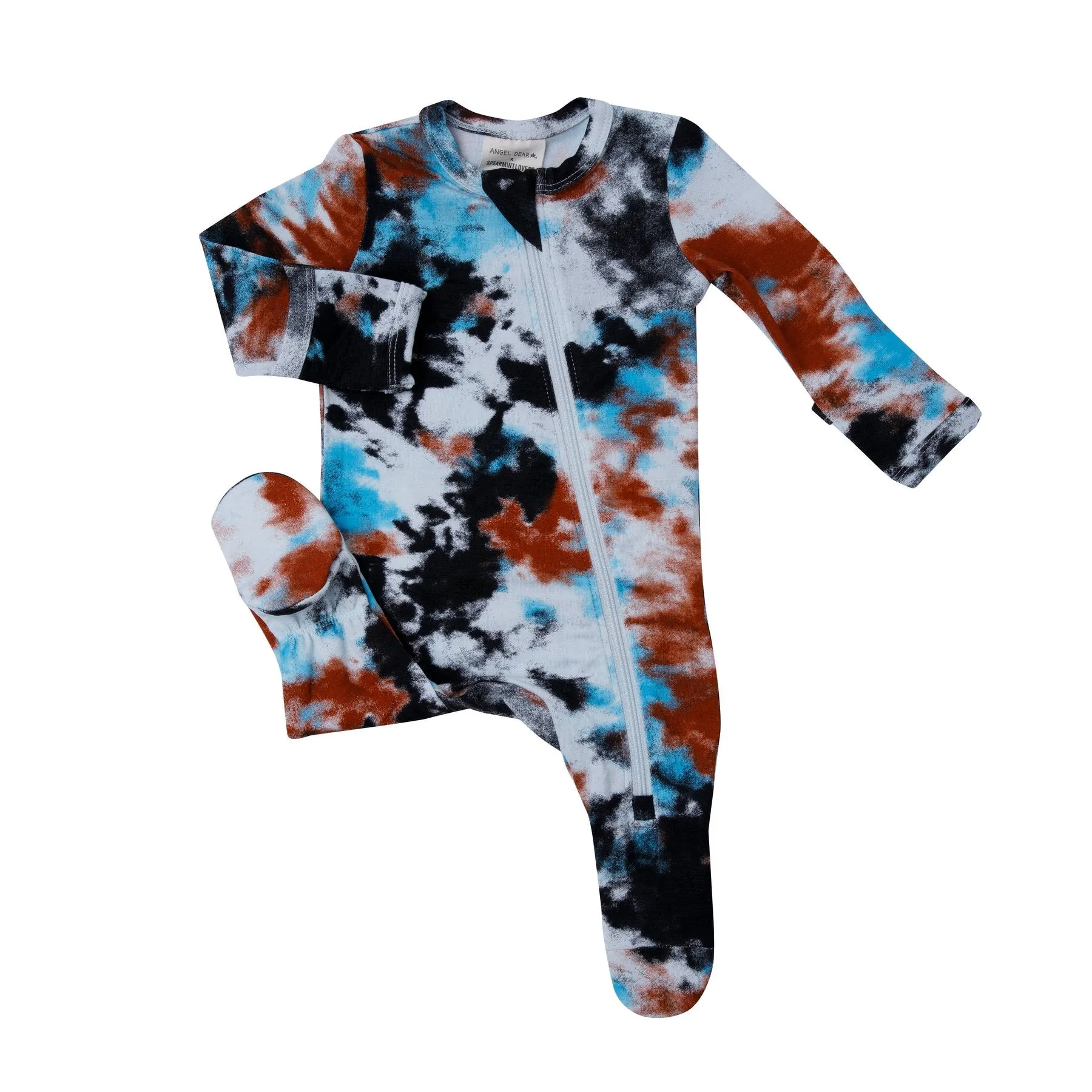 Tie Dye Zipper Footie