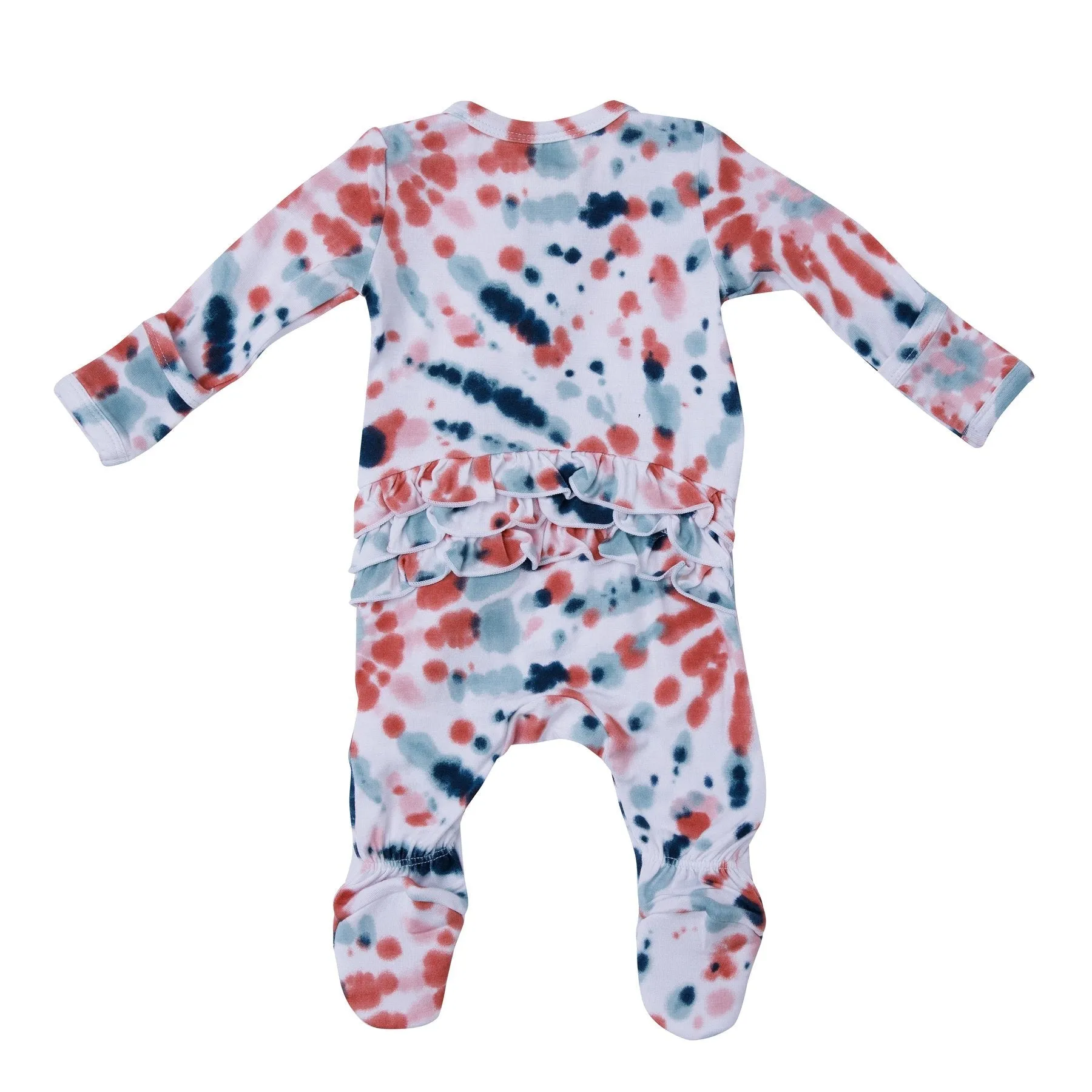 Tie Dye Zipper Footie