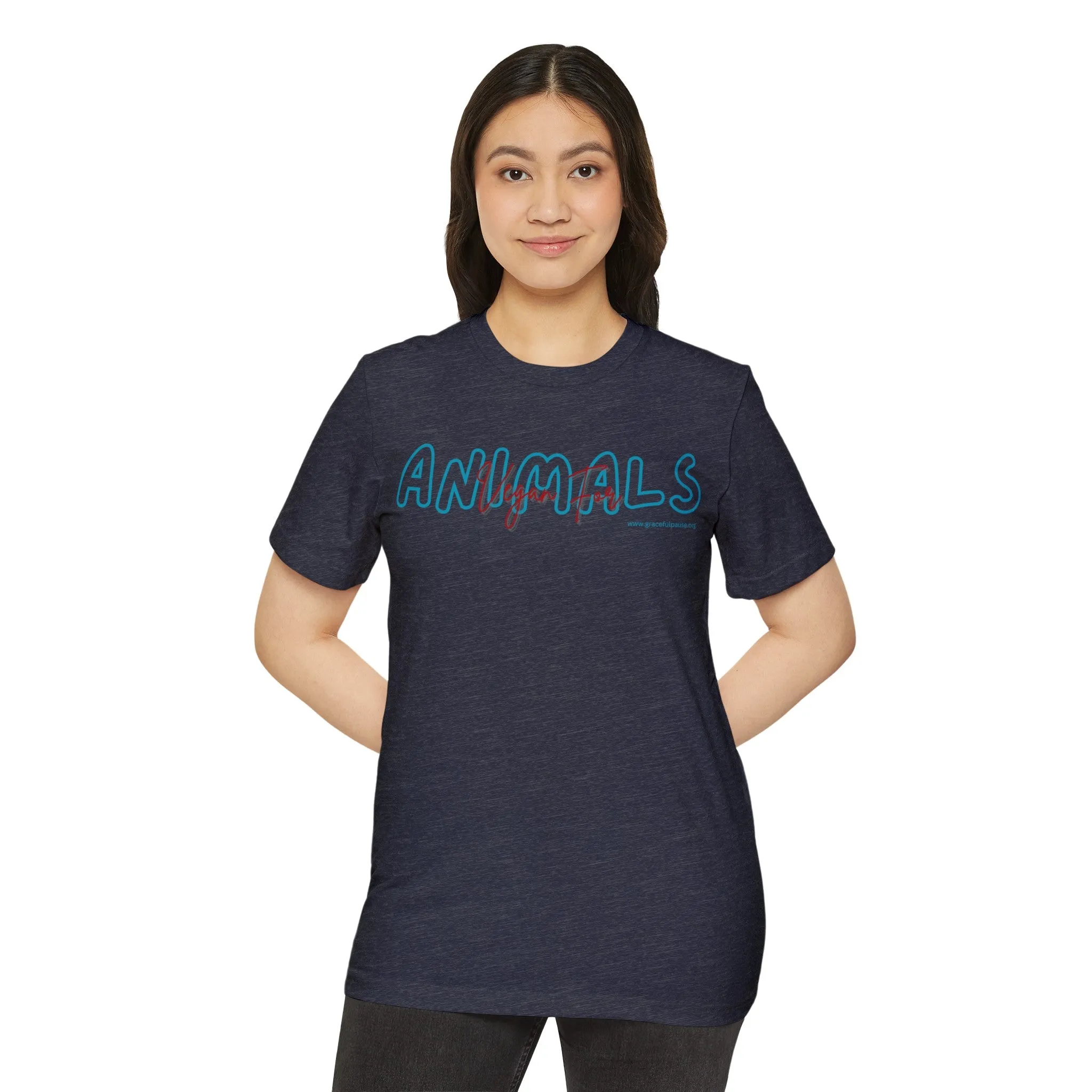 Vegan for ANIMALS - Unisex Recycled Organic T-Shirt