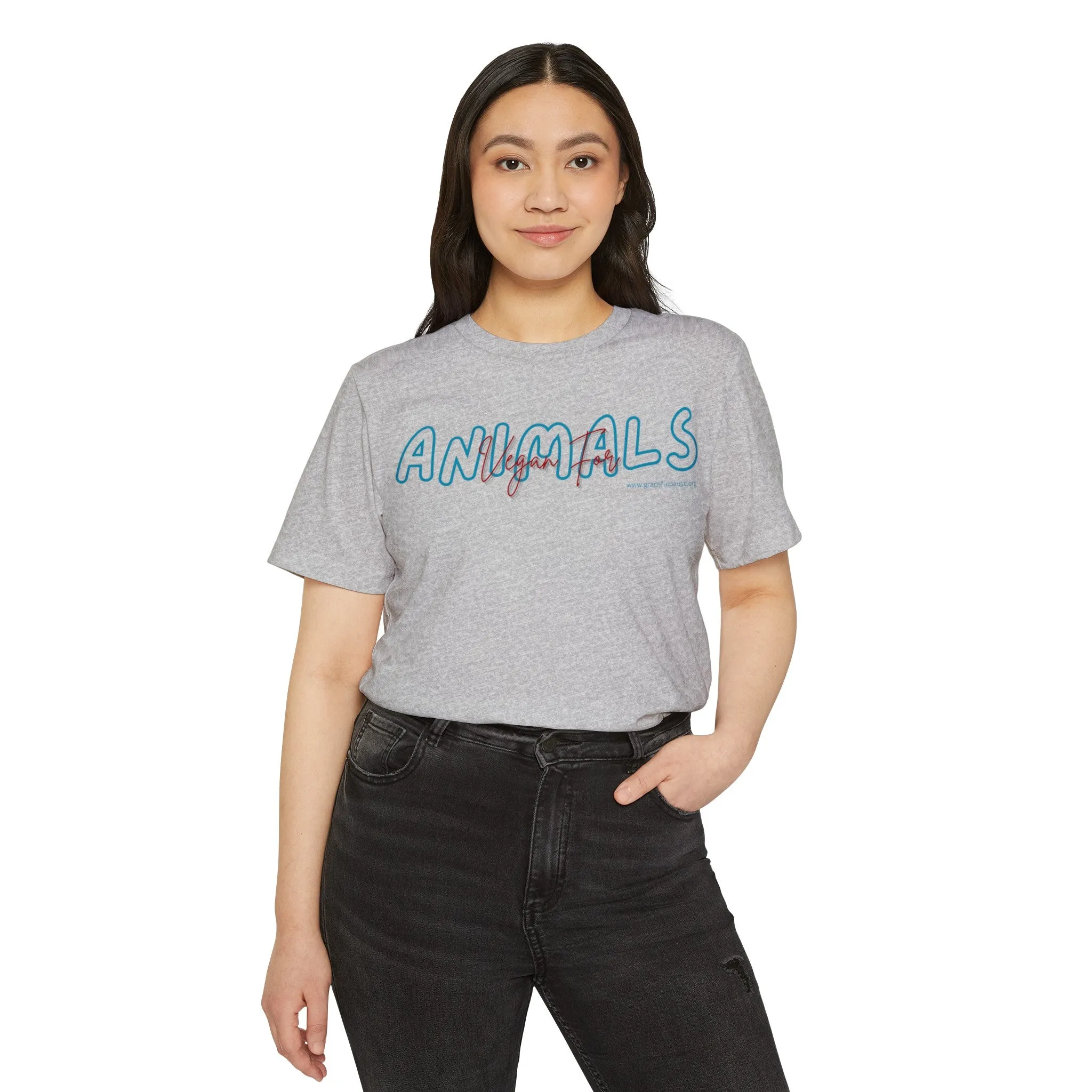 Vegan for ANIMALS - Unisex Recycled Organic T-Shirt
