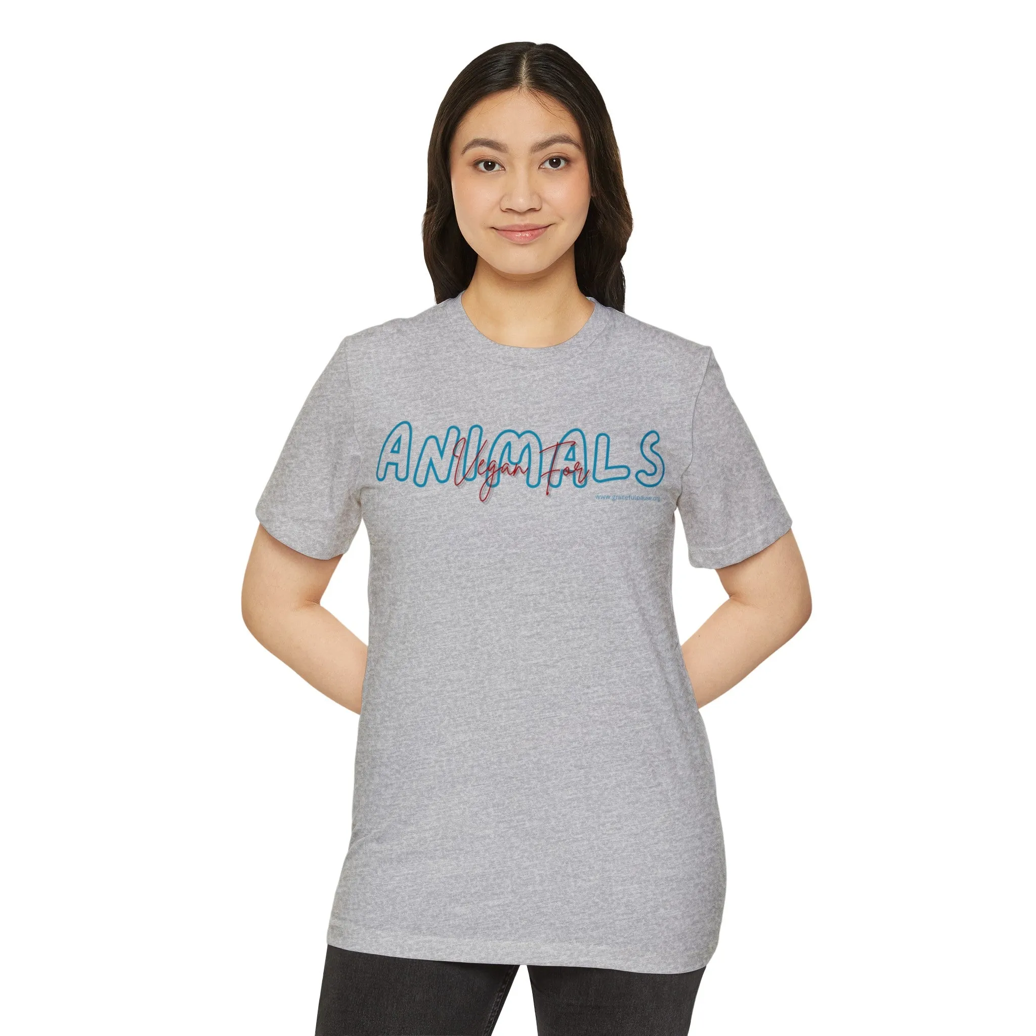 Vegan for ANIMALS - Unisex Recycled Organic T-Shirt