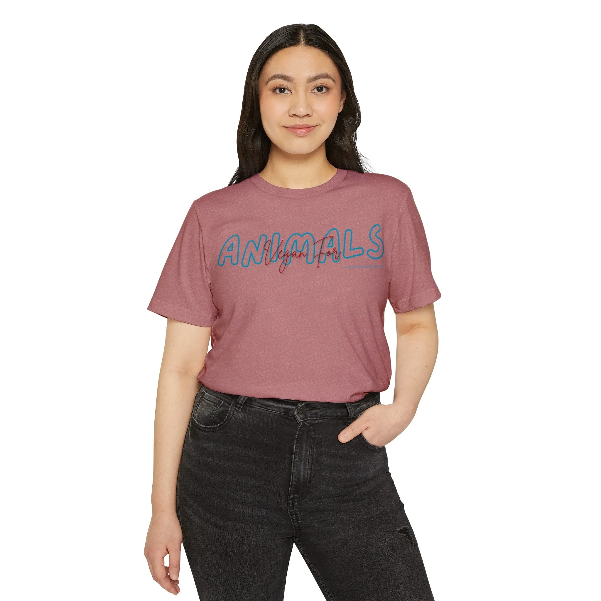 Vegan for ANIMALS - Unisex Recycled Organic T-Shirt