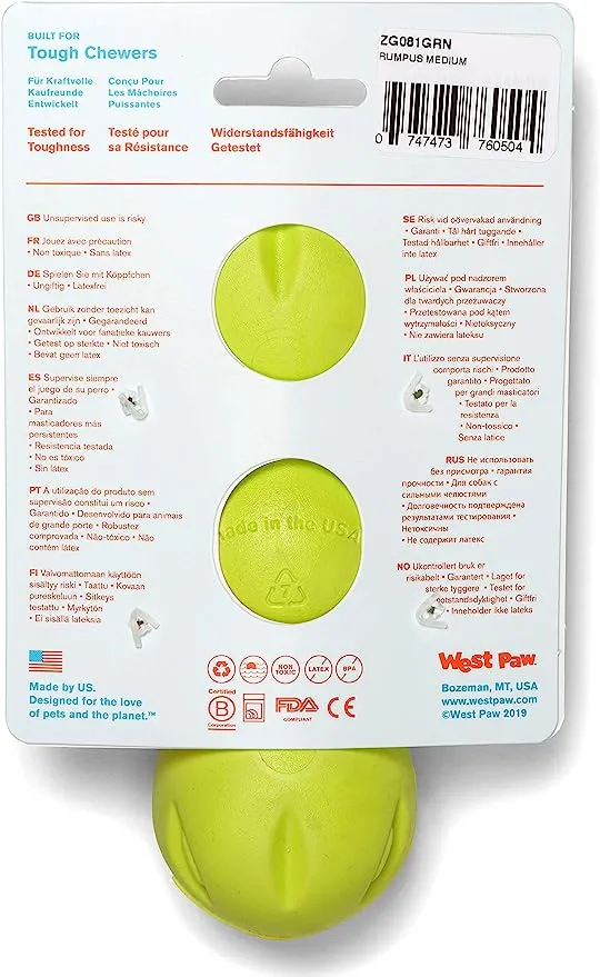WEST PAW Zogoflex RUMPUS Dog Chew Toy