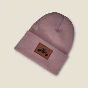 Winter Patch Beanie – Swolefam Leatherette Cuff Edition
