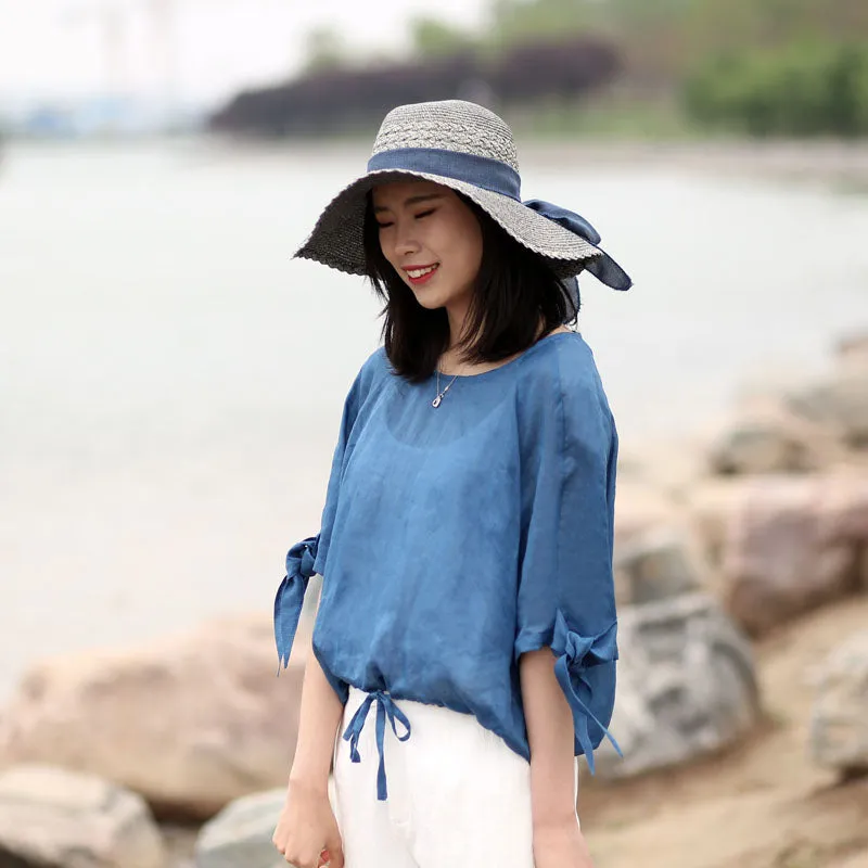 Women Casual Linen Spring Summer Autumn Women Tops SXM972811